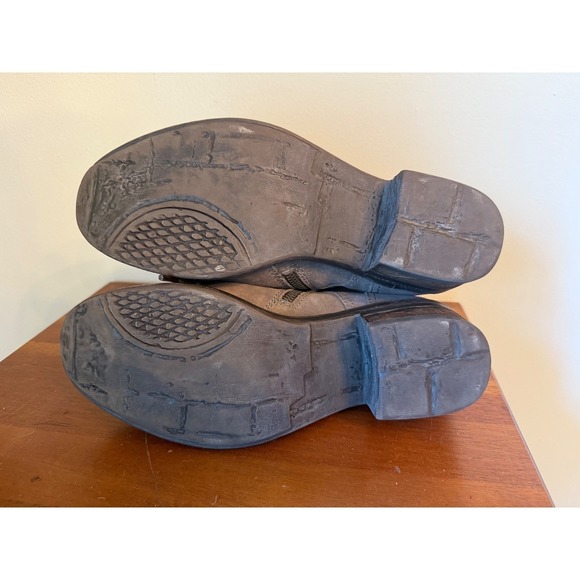 OTBT Suede Ankle Boots Women's Lace Up Zipper Combat Style Country Size 7.5M - Picture 6 of 7